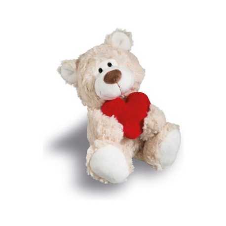 Oso beige con corazón 30cm