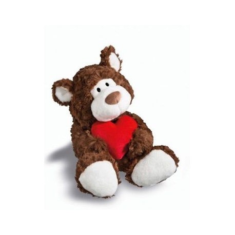 Oso marrón con corazón 22cm