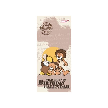 Calendario de cumpleaños león y buitre