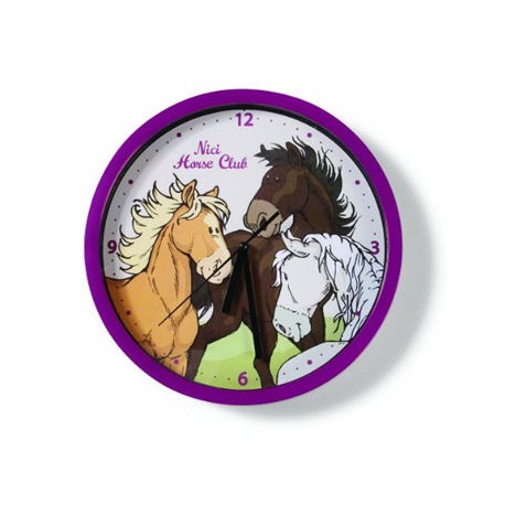 Reloj para pared Caballo beige