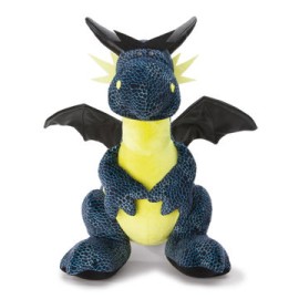 Dragón de hielo negro / azul 45cm