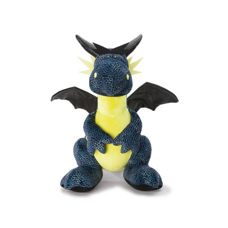 Dragón de hielo negro / azul 45cm