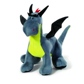 Dragón antracita/neon 50cm parado