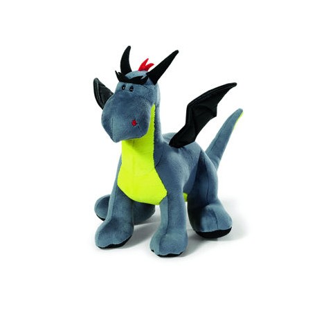 Dragón antracita/neon 50cm parado