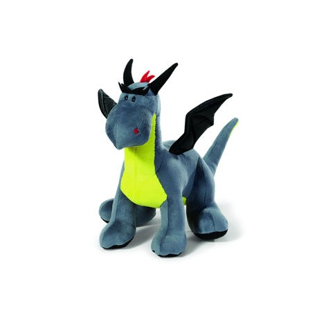 Dragón antracita/neon 40cm parado
