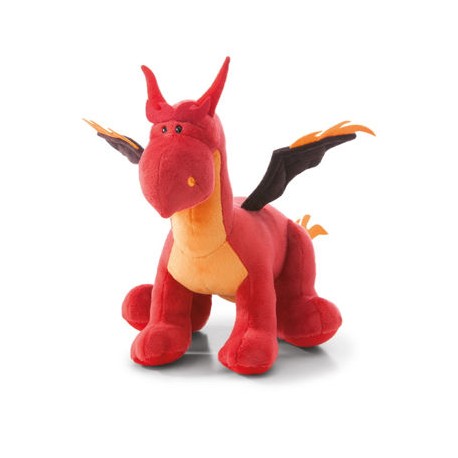 Dragón de fuego rojo de pie  40cm