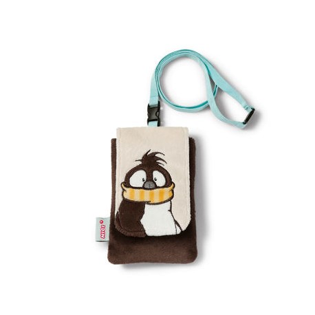 Estuche celular pingüino peluche