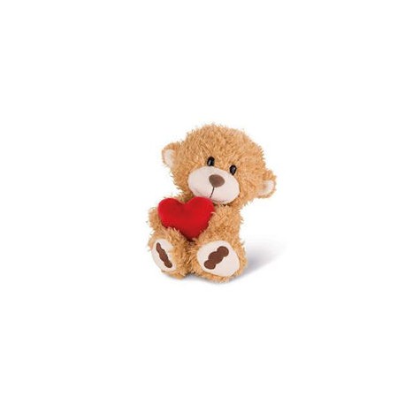 Osito marrón claro  con corazón 20cm