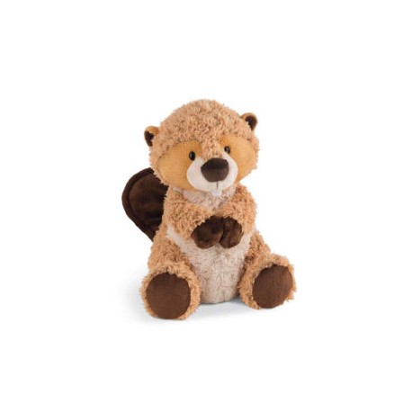 Castor Willi Woodfeller 35cm  con imanes en las manos