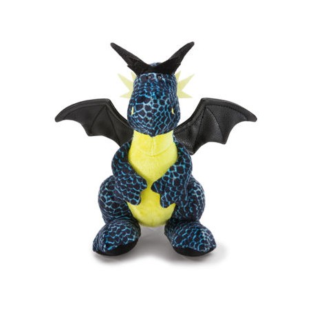 Dragón de hielo negro / azul 20 centímetros